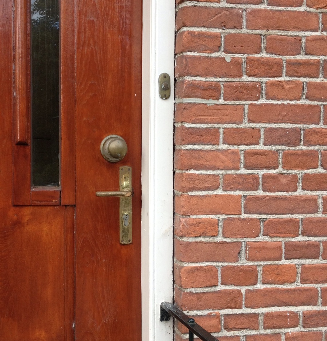 pot Achternaam gewoon Voordeur messing deurbeslag - VDP inbraakbeveiliging
